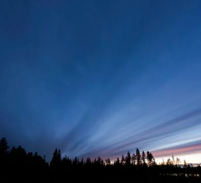 Blue sky after sunset Stock Photos