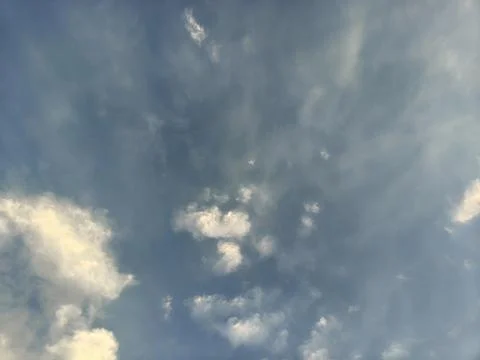 Blue Sky in the afternoon Stock Photos