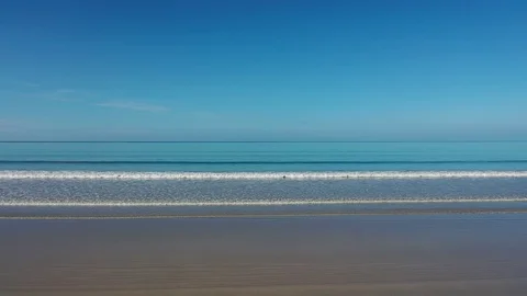 Blue sky and beach Stock Footage 121656478