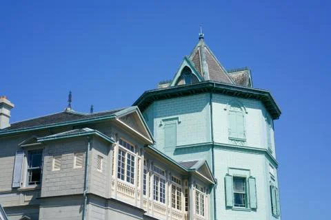 Blue sky and building Stock Photos