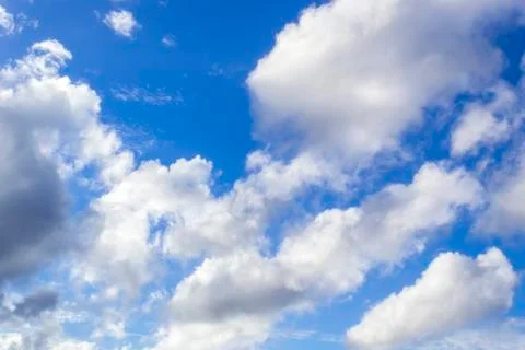 Blue sky and cloud background Stock Photos