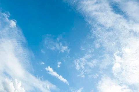 Blue sky and cloud background Stock Photos