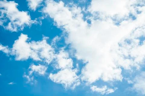 Blue sky and cloud background Stock Photos