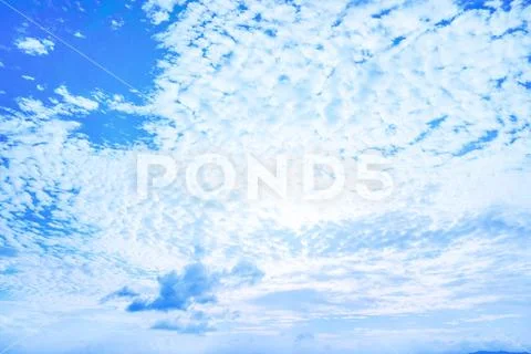 Blue sky and cloud for background Stock Photos
