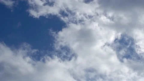 Blue sky and cloud flow Stock Footage 168010520