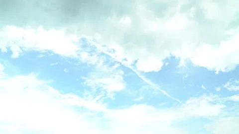 Blue sky and cloud Stock Footage 77639402