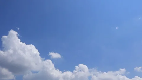 Blue sky and cloud movement time lapse motion footage video Stock Footage 111454056