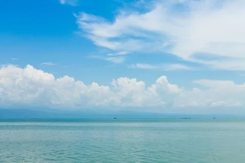 Blue sky and cloud over the Gulf of thailand Foto stock