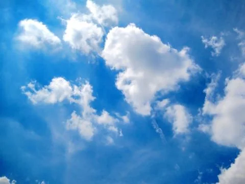 Blue sky and cloud Stock Photos