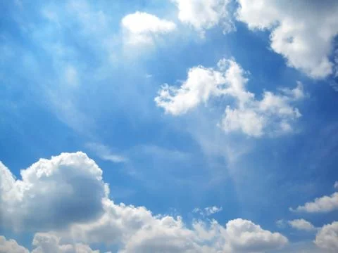 Blue sky and cloud Stock Photos