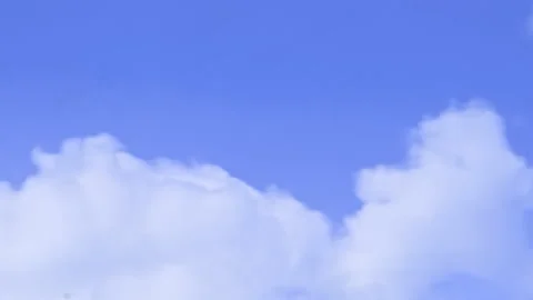 Blue sky and clouds are reflected in the surface of the water Stock Footage 171166805