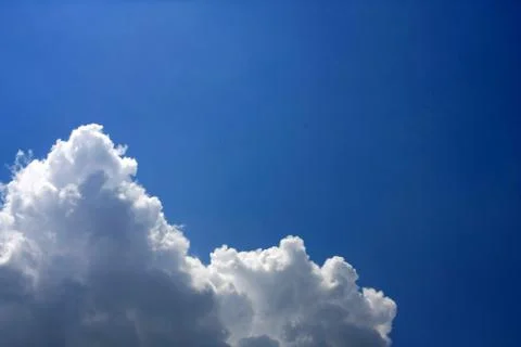 Blue sky and clouds background Stock Photos
