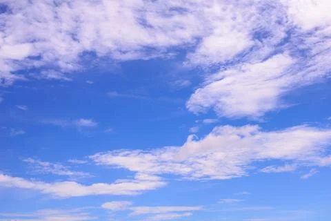 Blue sky and clouds for background. Stock Photos
