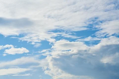Blue Sky and Clouds Background Stock Photos