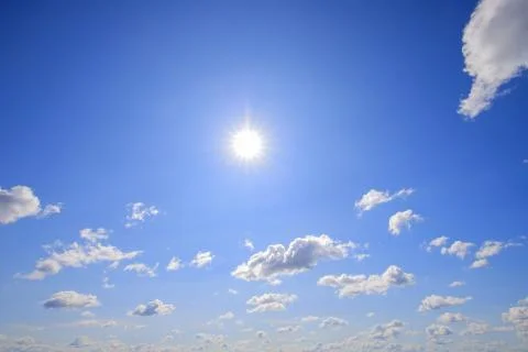 Blue sky and clouds background 스톡 사진