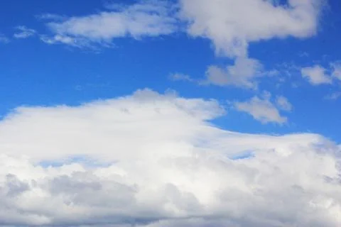 Blue sky and clouds background, texture Foto stock