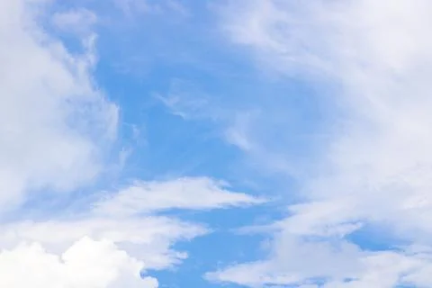 The blue sky and the clouds during the day Stock Photos