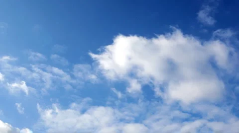 Blue sky and clouds Stock Footage