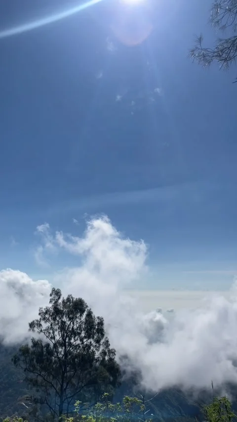 Blue sky and clouds Stock Footage 340127294
