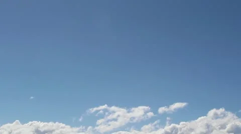 Blue Sky And Clouds - Lower Third, Static 스톡 동영상 12365008