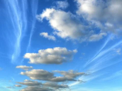 Blue sky and clouds Stock Photos