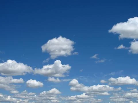 Blue sky and clouds Stock Photos