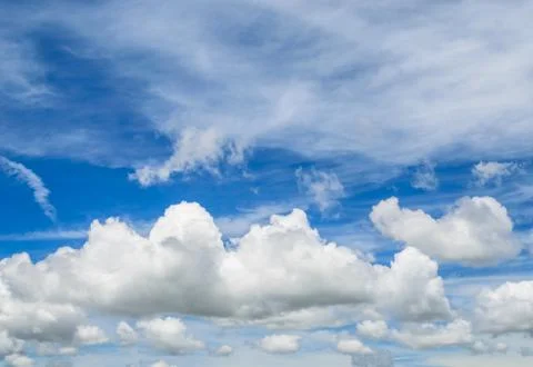 Blue sky and clouds Stock Photos