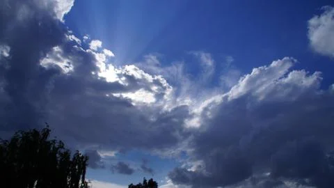 Blue sky and clouds Stock-Fotos