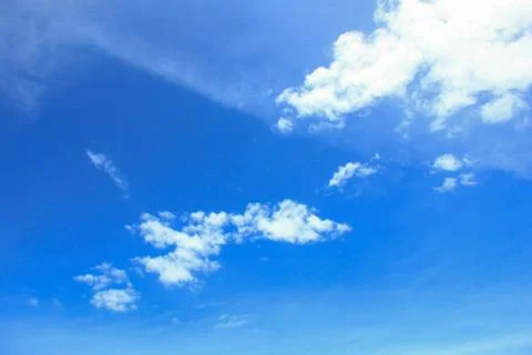 The blue sky and clouds Stock Photos