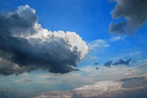 Blue sky and clouds Stock Photos