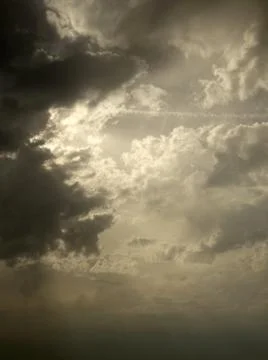 Blue sky and clouds Stock Photos