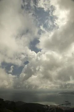 Blue sky and clouds Stock Photos