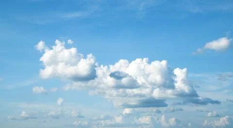 Blue sky and clouds Stock Photos