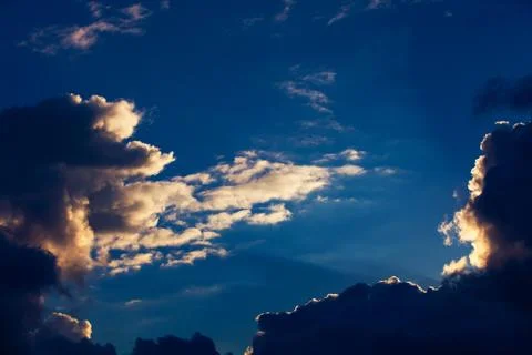 Blue sky and clouds Stock-Fotos