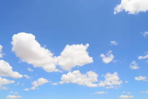 Blue sky and clouds. Stock Photos