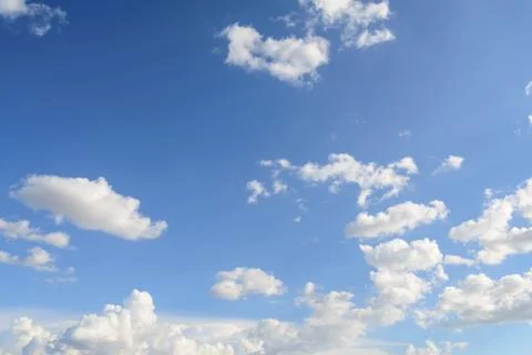 Blue sky and clouds. Stock Photos