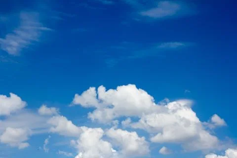 Blue sky and clouds Stock Photos