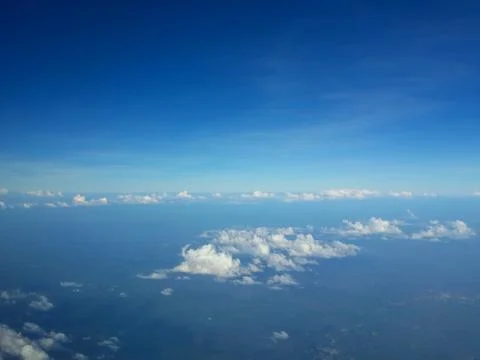 Blue sky and clouds. Stock Photos