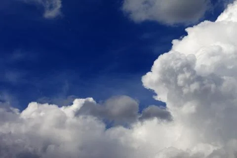 Blue sky and clouds Stock Photos