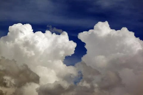 Blue sky and clouds Stock Photos