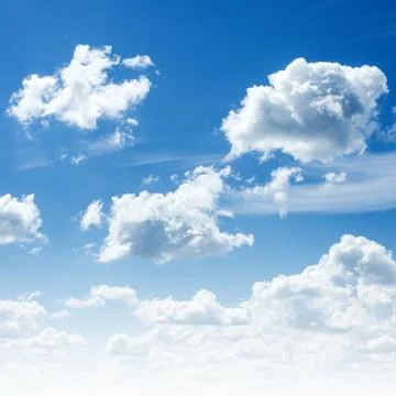 Blue sky and clouds Stock Photos