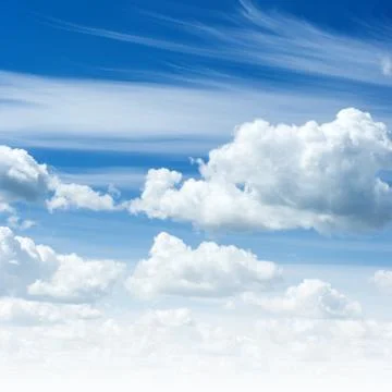 Blue sky and clouds Stock-Fotos