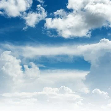 Blue sky and clouds Stockfoto's