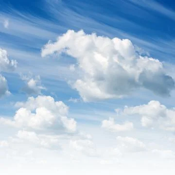 Blue sky and clouds Stock Photos