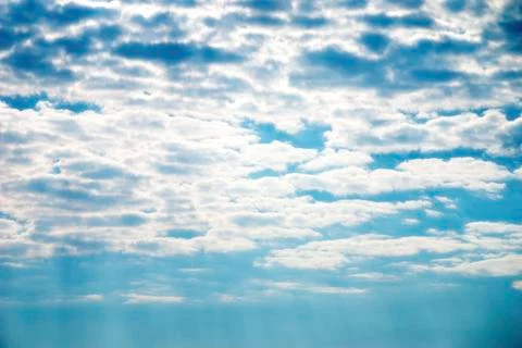 Blue sky and clouds. Stock Photos
