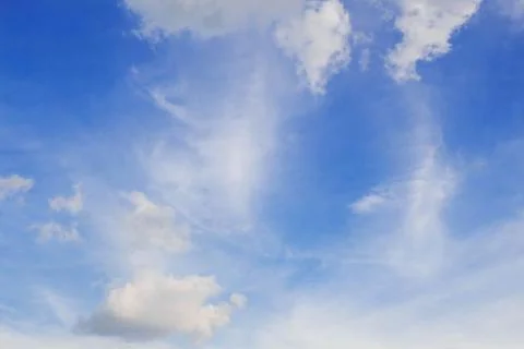 Blue sky and clouds. Stock Photos