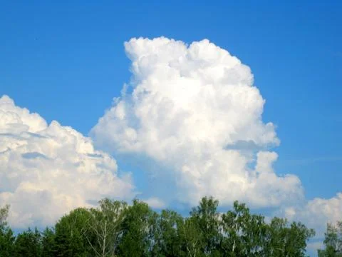 Blue sky and clouds Stock Photos