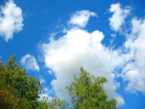 Blue sky and clouds Stock Photos