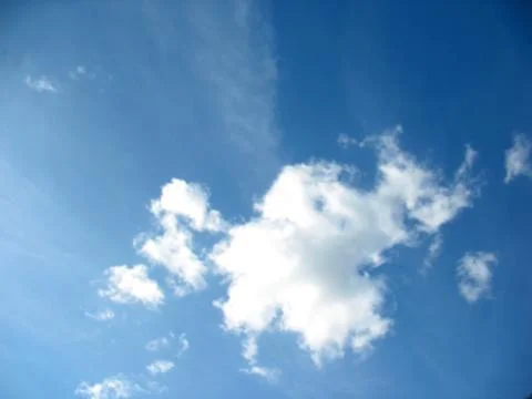 Blue sky and clouds Stock Photos