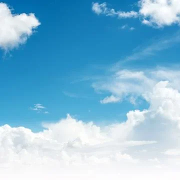 Blue sky and clouds Stock-Fotos